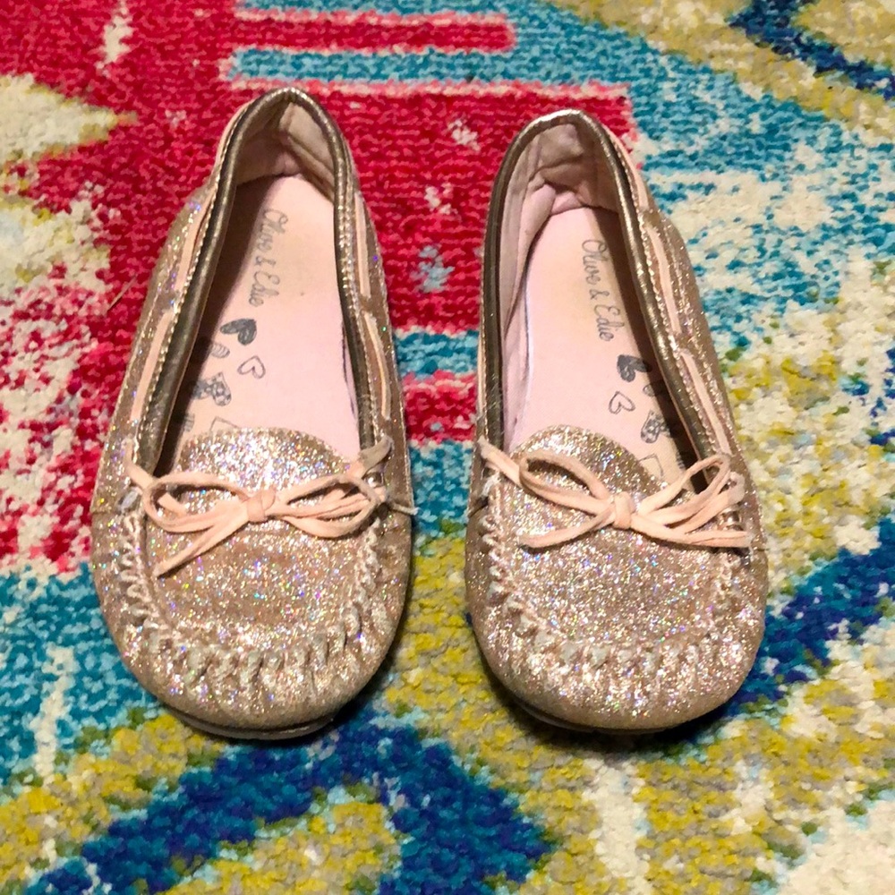 OLIVE & EDIE | Kid's Glitter Slip-On Moccasin
